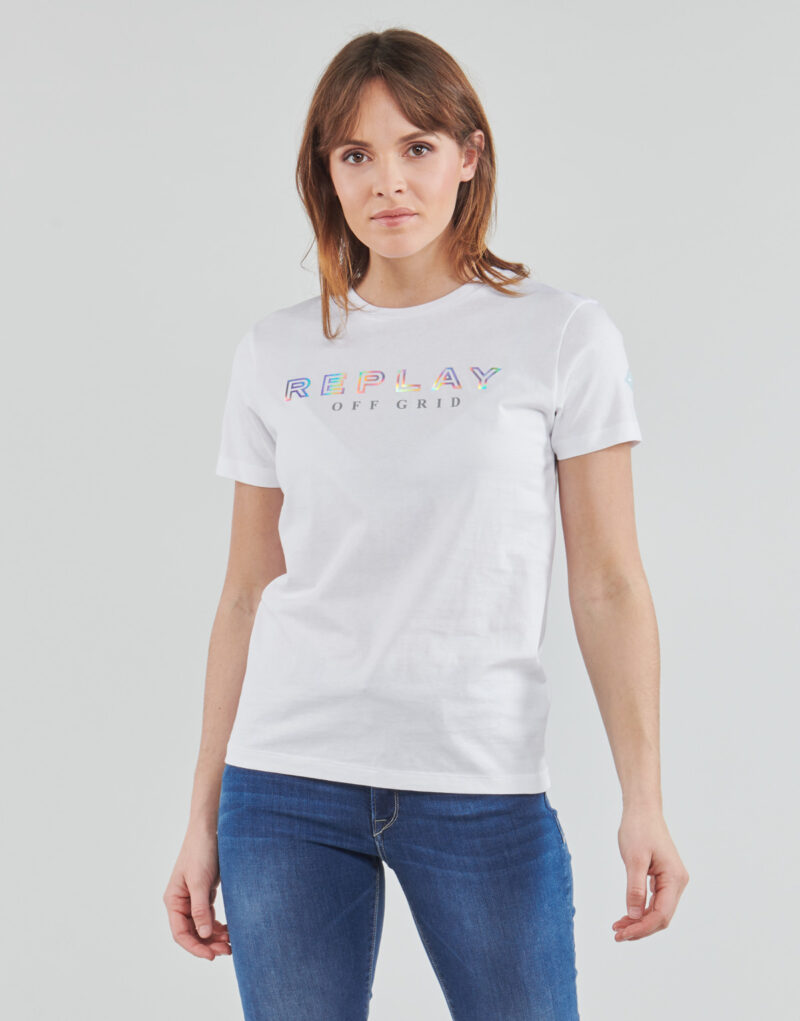 T-shirt  Replay  W3318C  Bianco -  T-shirt maniche corte Donna - 2