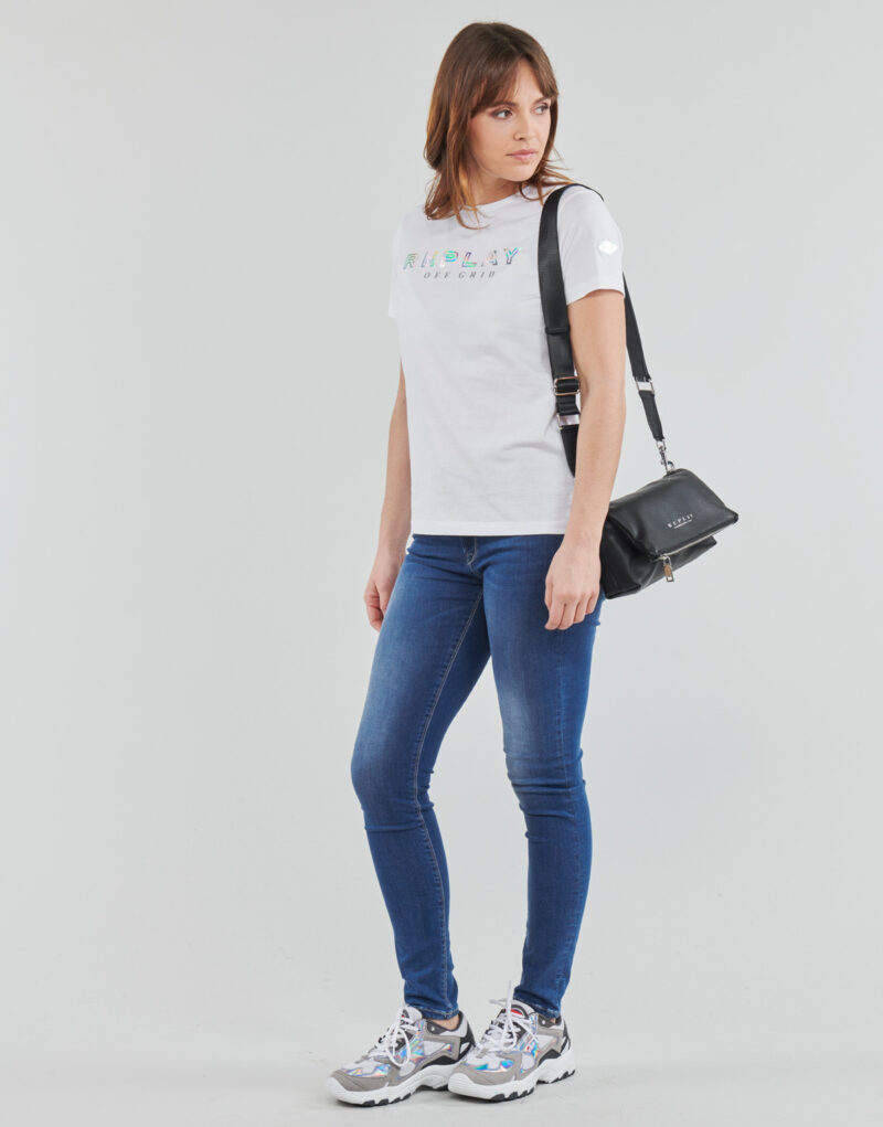 T-shirt  Replay  W3318C  Bianco -  T-shirt maniche corte Donna - 3