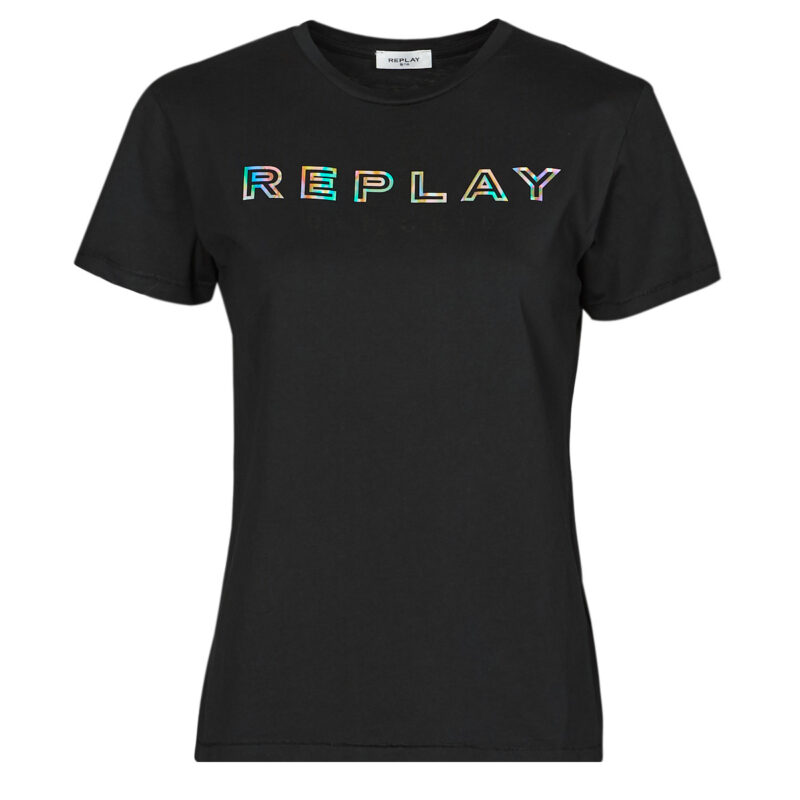 T-shirt  Replay  W3318C  Nero -  T-shirt maniche corte Donna - 1