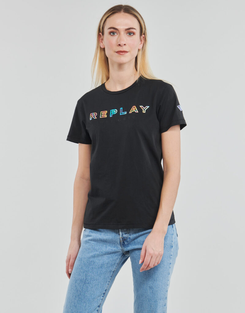 T-shirt  Replay  W3318C  Nero -  T-shirt maniche corte Donna - 2
