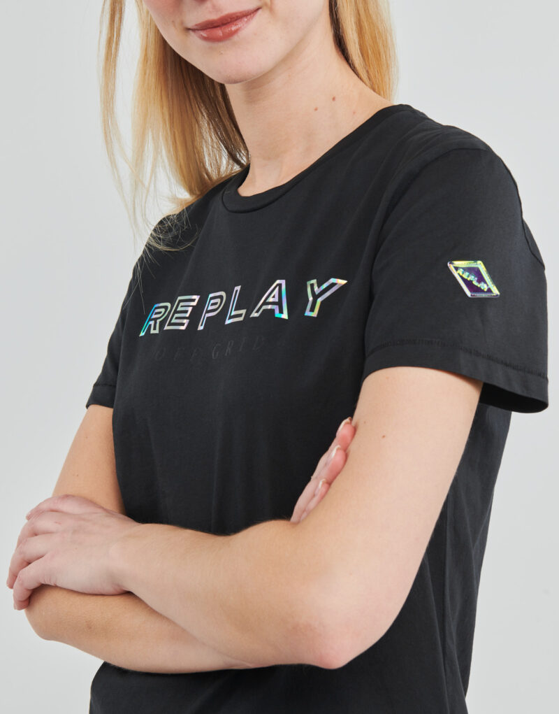 T-shirt  Replay  W3318C  Nero -  T-shirt maniche corte Donna - 5