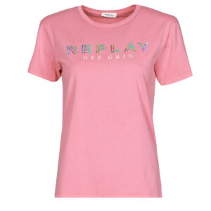 T-shirt  Replay  W3318C  Rosa -  T-shirt maniche corte Donna