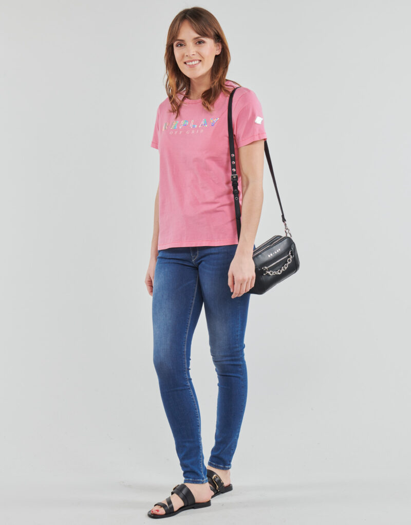 T-Shirt Replay W3318C Rosa T-Shirt Kurzarm Damen - 3