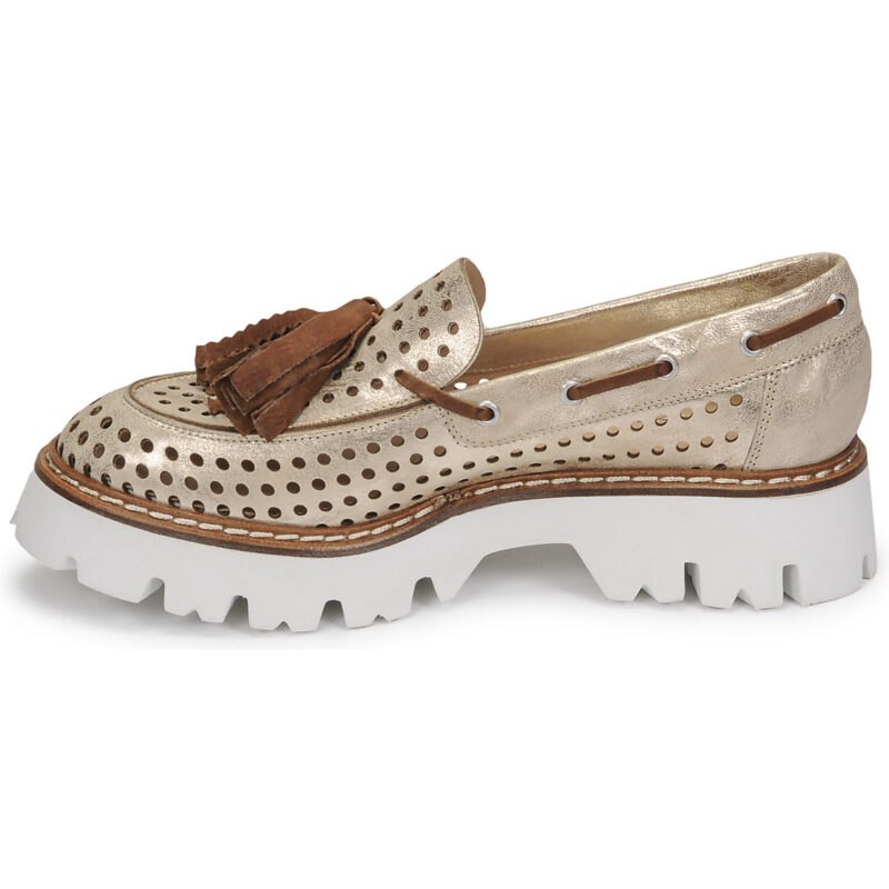 Fru.it 7602-999-IVORY-MARRONE Oro Mocassini Donna - 4