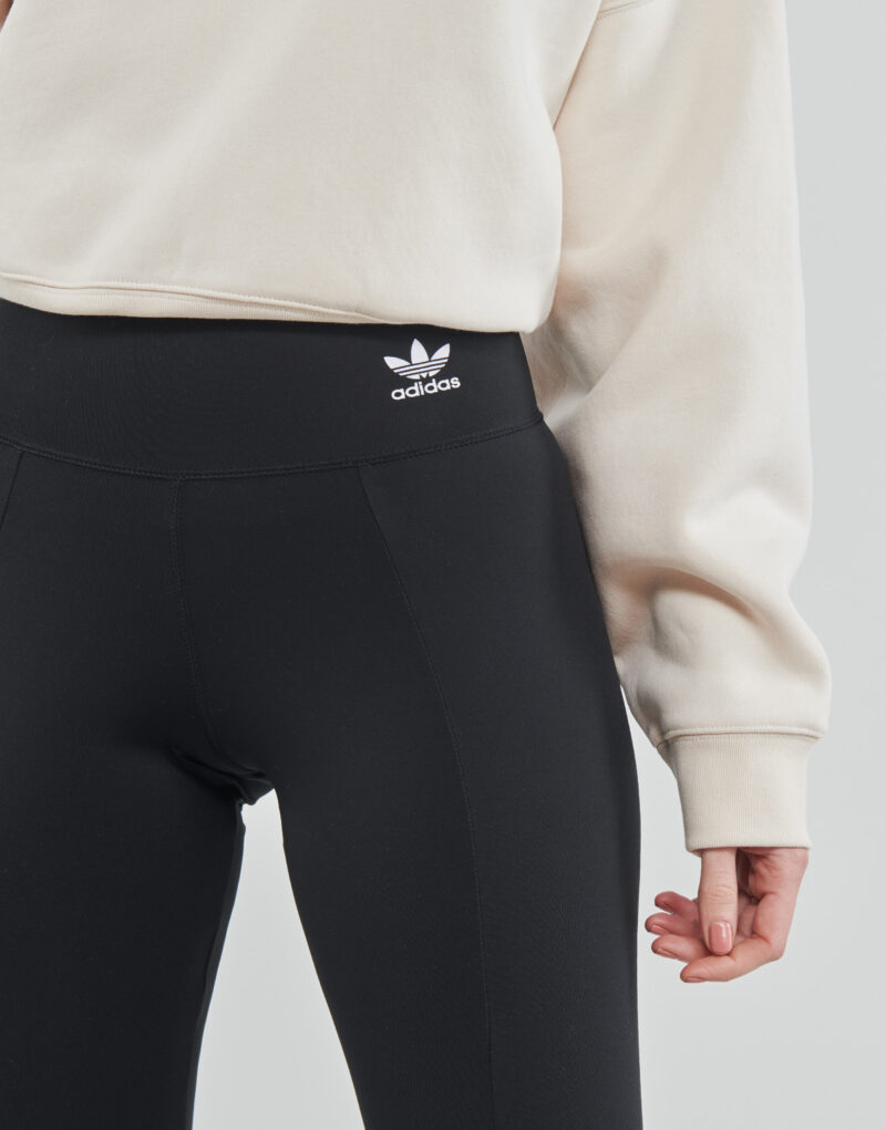 Medias adidas con bajo abierto, color negro, para mujer - 5