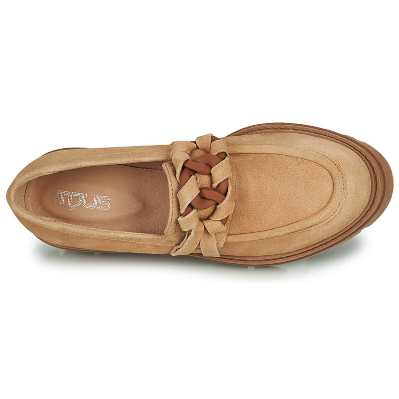 Mjus Mocasines BEATRIX MOC color beige para mujer - Talla 6