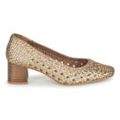 JB Martin SAUVAGE Gold Pumps Damen - Gr&ouml;&szlig;e 2