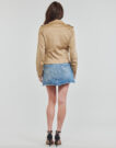 Leather jacketelle Guess MONICA JACKET Brown Jackets in pelle Donna - 4