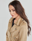 Leather jacketelle Guess MONICA JACKET Brown Jackets in pelle Donna - 5