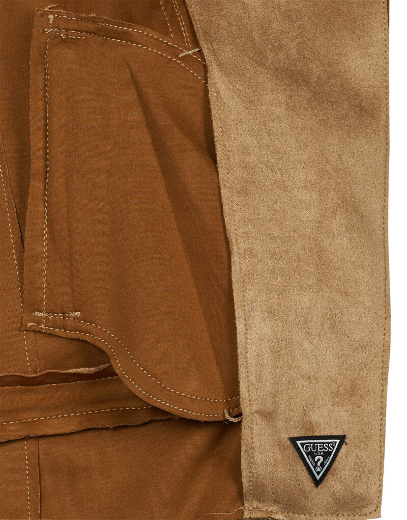 Leather jacketelle Guess MONICA JACKET Brown Jackets in pelle Donna - 6
