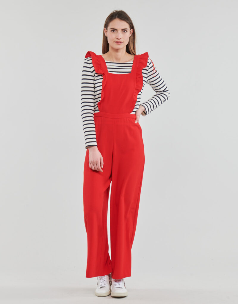 Tute / Jumpsuit Naf Naf EJENNY Rosso Tute / Jumpsuit Donna - 2