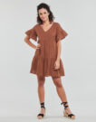 Kurzes Kleid Naf Naf KMIRANDA Bordeaux Kurze Kleider Damen - 2