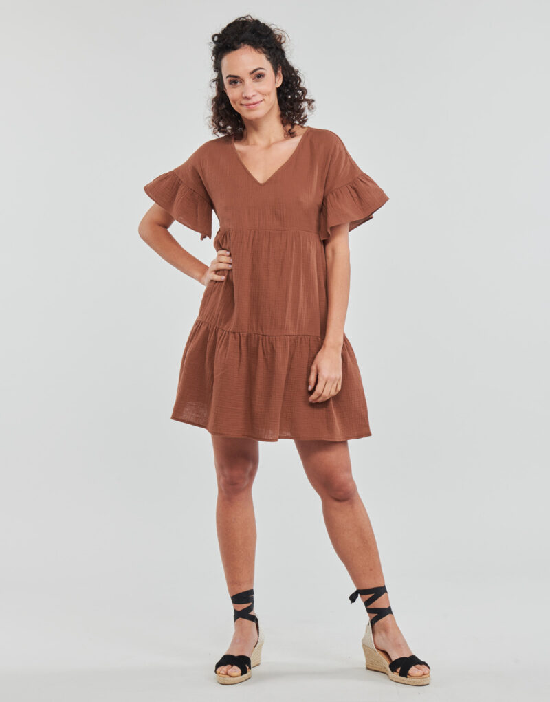 Kurzes Kleid Naf Naf KMIRANDA Bordeaux Kurze Kleider Damen - 2