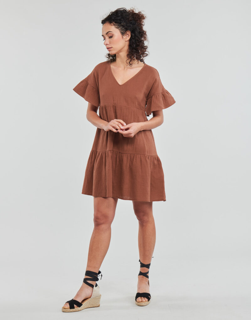 Kurzes Kleid Naf Naf KMIRANDA Bordeaux Kurze Kleider Damen - 3