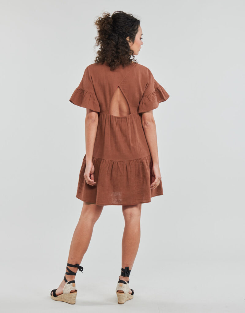 Kurzes Kleid Naf Naf KMIRANDA Bordeaux Kurze Kleider Damen - 4