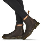 Dr. Martens  2976 YS DARK BROWN CRAZY HORSE  Marrone -  Stivaletti Donna - 8