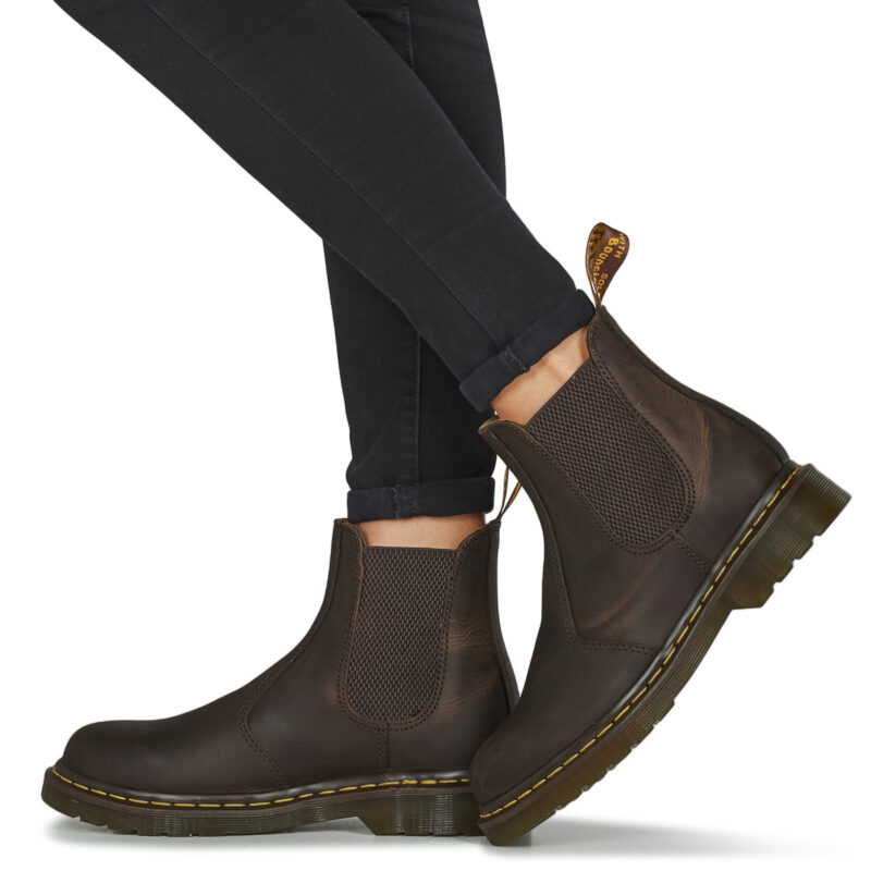 Dr. Martens  2976 YS DARK BROWN CRAZY HORSE  Marrone -  Stivaletti Donna - 8