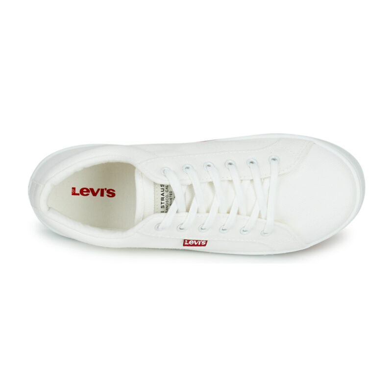 Levis MALIBU 2.0 Wei&szlig;e Low-Sneaker f&uuml;r Damen - Gr&ouml;&szlig;e 6