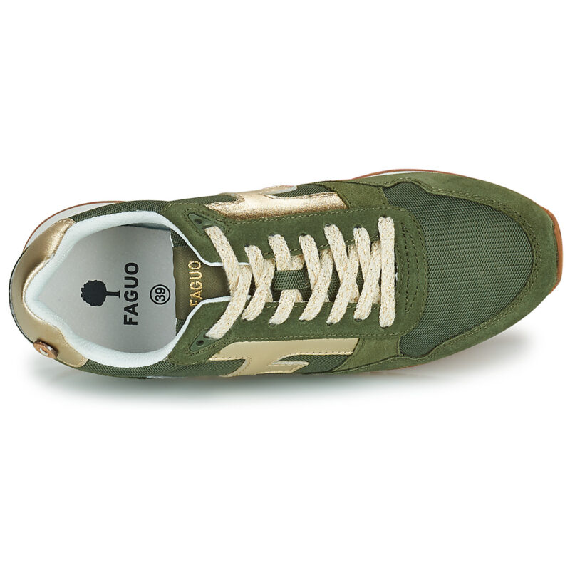 Faguo  ELM SYN WOVEN SUEDE  Kaki Sneakers basse Donna - 6