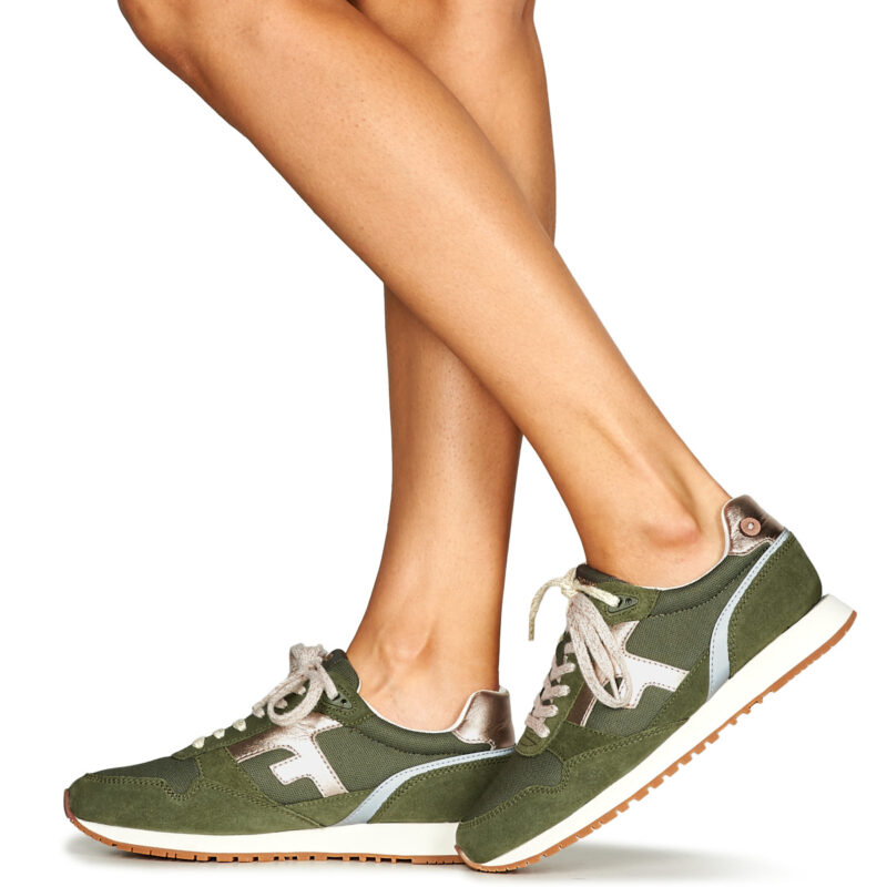 Faguo  ELM SYN WOVEN SUEDE  Kaki Sneakers basse Donna - 8