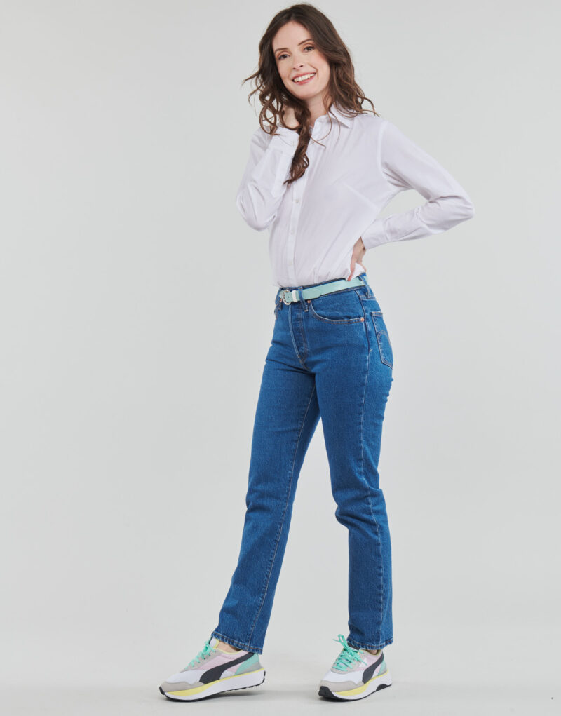 Jeans Mom Levis 501 CROP Blu Jeans Mom Donna - 3