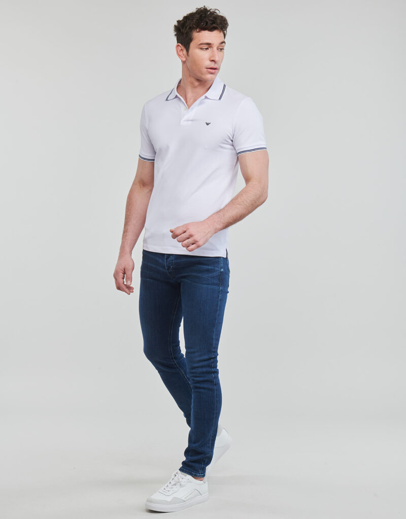 Emporio Armani Polohemd 8N1FB4 Wei&szlig; Herren Polohemd - 3