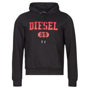 Felpe con cappuccio  Diesel  S-GINN-HOOD-K25  Nero -  Felpe con cappuccio Abbigliamento Uomo