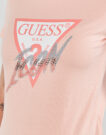 T-Shirt Guess SS CN ICON TEE Rosa T-shirt maniche corte Donna - 5