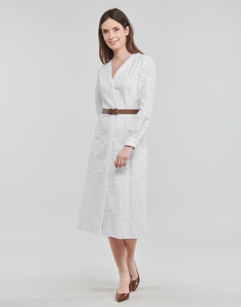 Abito MICHAEL Michael Kors PALM EYELET KATE DRESS Bianco Abiti Lunghi Donna - 2