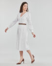 Abito MICHAEL Michael Kors PALM EYELET KATE DRESS Bianco Abiti Lunghi Donna - 3