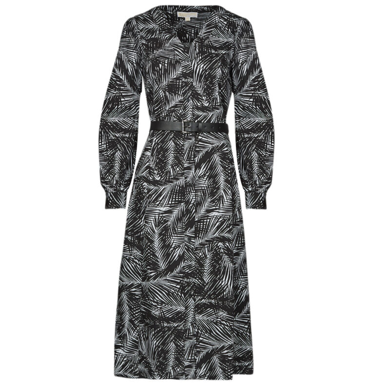 Dress MICHAEL Michael Kors SONORAN PALM KATE DRS Nero Abiti Lunghi Donna - 1