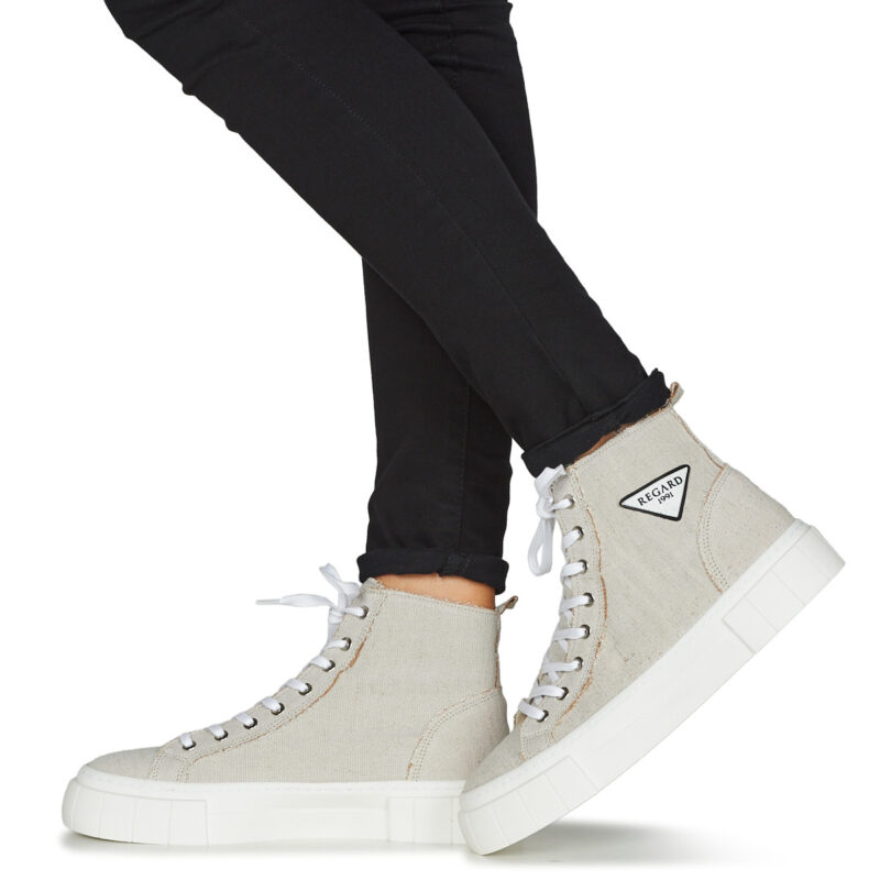 Regard NANCY V7 TOILE MALI CALIZA Beige Sneakers alte Donna - 8