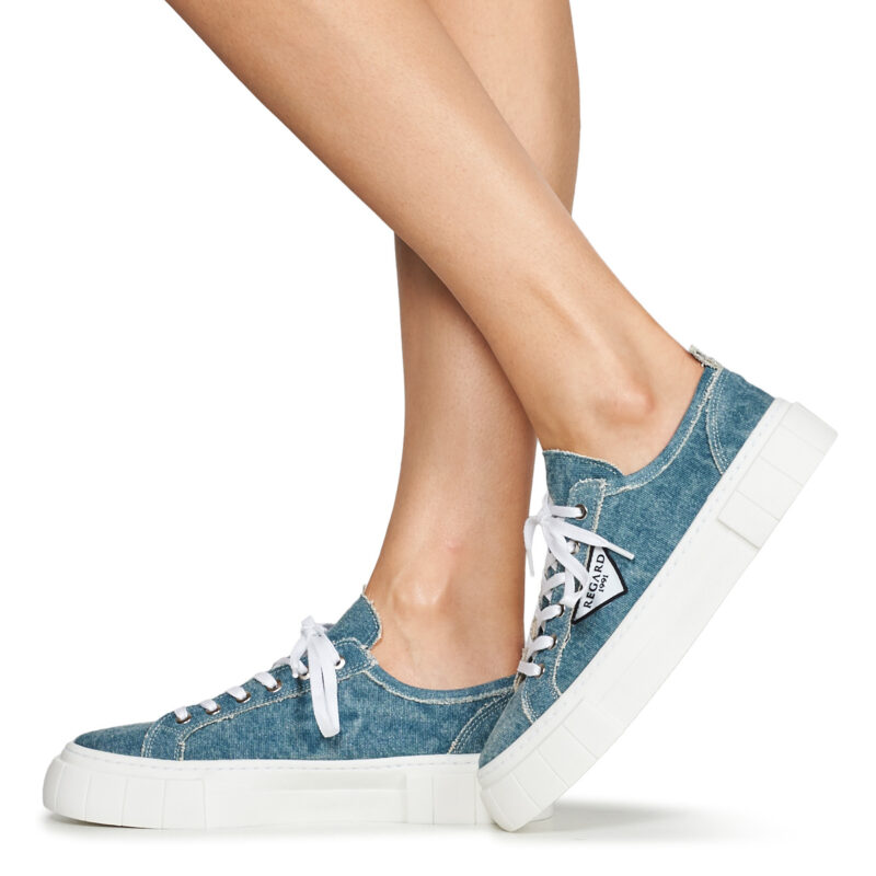 Regard NICE V2 TOILE JEAN Blu Sneakers basse Donna - 8