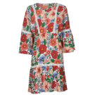 Short dress Derhy TREILLIS FLOWER Multicolor Short dresses Women - 1