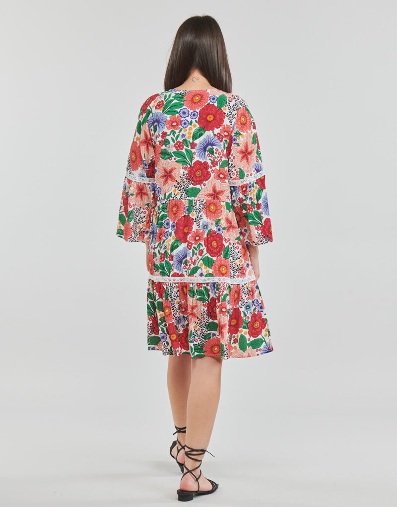Abito corto Derhy TREILLIS FLOWER Multicolore Abiti corti Donna - 3