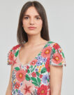 Abito corto Derhy TREILLIS FLOWER Multicolore Abiti corti Donna - 5