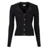 Gilet / Cardigan Moony Mood LAUREANE Nero Gilet / Cardigan Donna