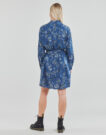 Abito corto Liu Jo ABITO CAMICIA DEN.BLUE PRINTS WASH Blu Abiti corti Donna - 4