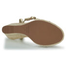 Cosmo Paris ROBBIE Gold Keilabsatz Sandalen Damen - 7