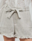 Shorts Betty London MADULISE Beige Shorts Donna - 5
