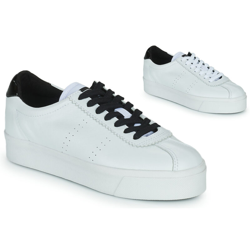 Superga WHITE BLACK Bianco Sneakers basse Donna - 1