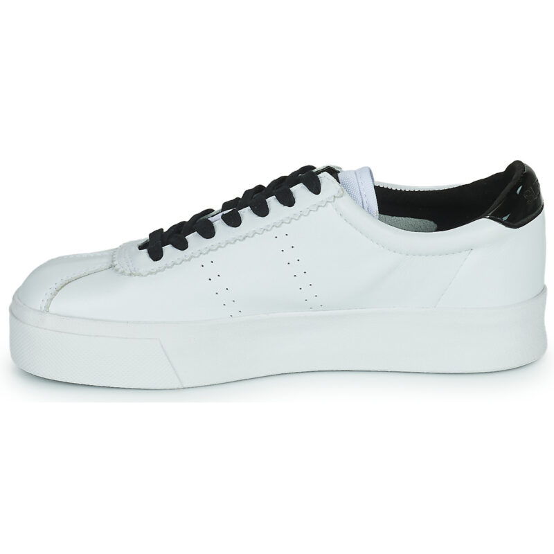 Superga WHITE BLACK Bianco Sneakers basse Donna - 4