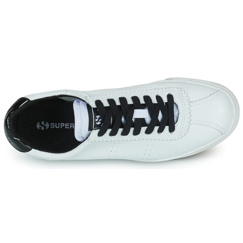 Superga WHITE BLACK Bianco Sneakers basse Donna - 6