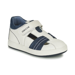 Geox B BIGLIA B. A - NAPPA+SCAM. Bianco - Sneakers Bambino