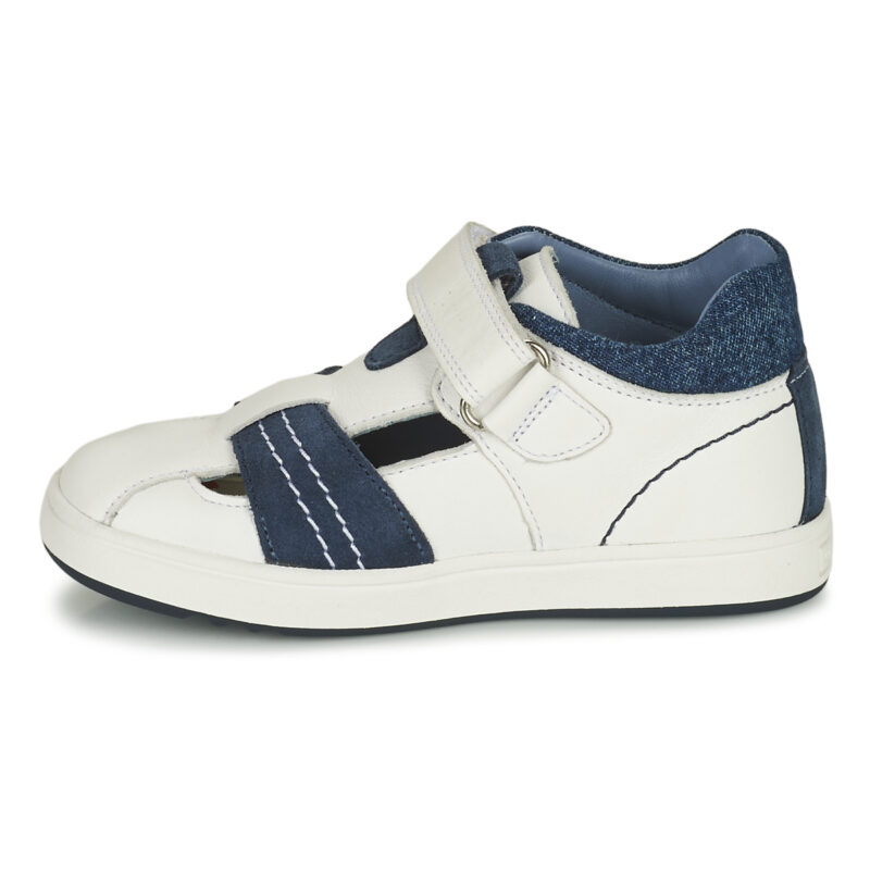 Geox B BIGLIA B. A - NAPPA+SCAM. Baskets blanches pour enfants - 4
