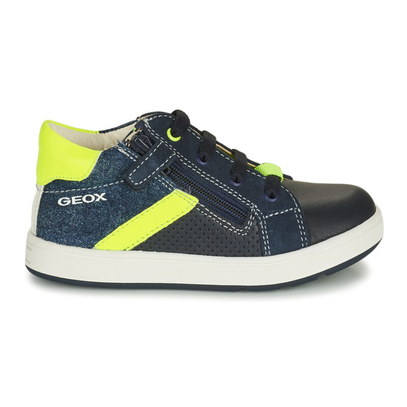 Geox B BIGLIA B. B - Baskets marine SL NAPPA+DENIM pour enfant - 2