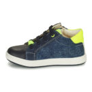 Geox B BIGLIA B. B - Baskets marine SL NAPPA+DENIM pour enfant - 4