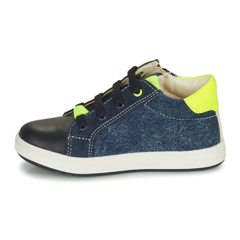 Geox B BIGLIA B. B - Baskets marine SL NAPPA+DENIM pour enfant - 4