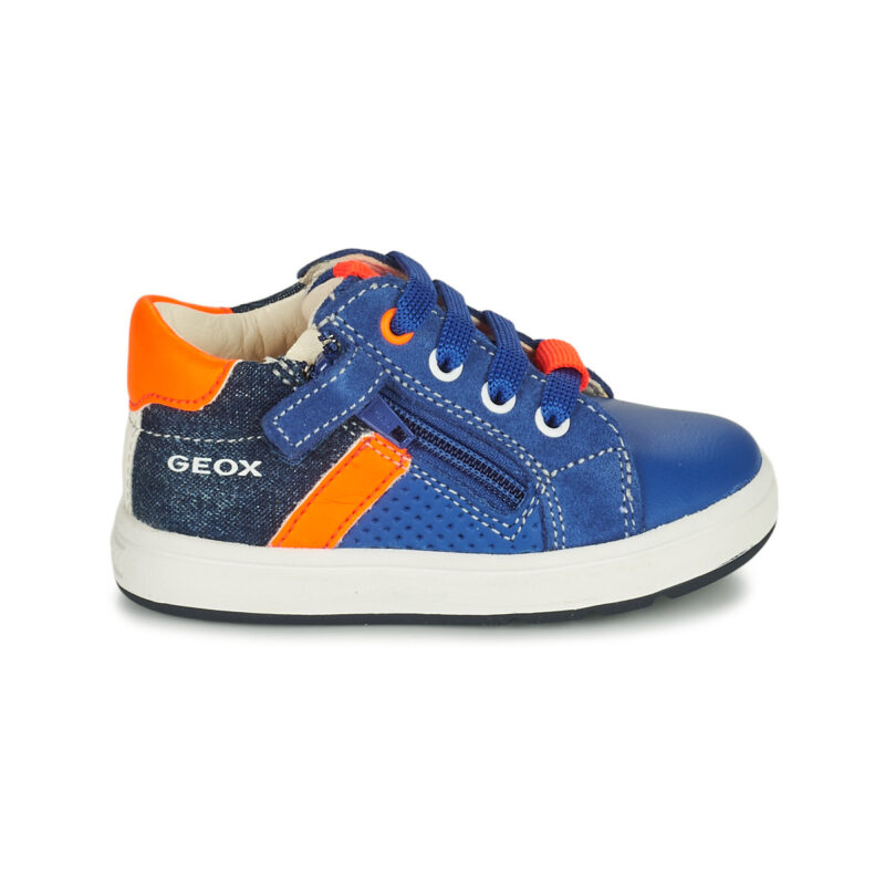 Geox B BIGLIA B. B - NAPPA+DENIM SL Baskets bleues Enfant - 2