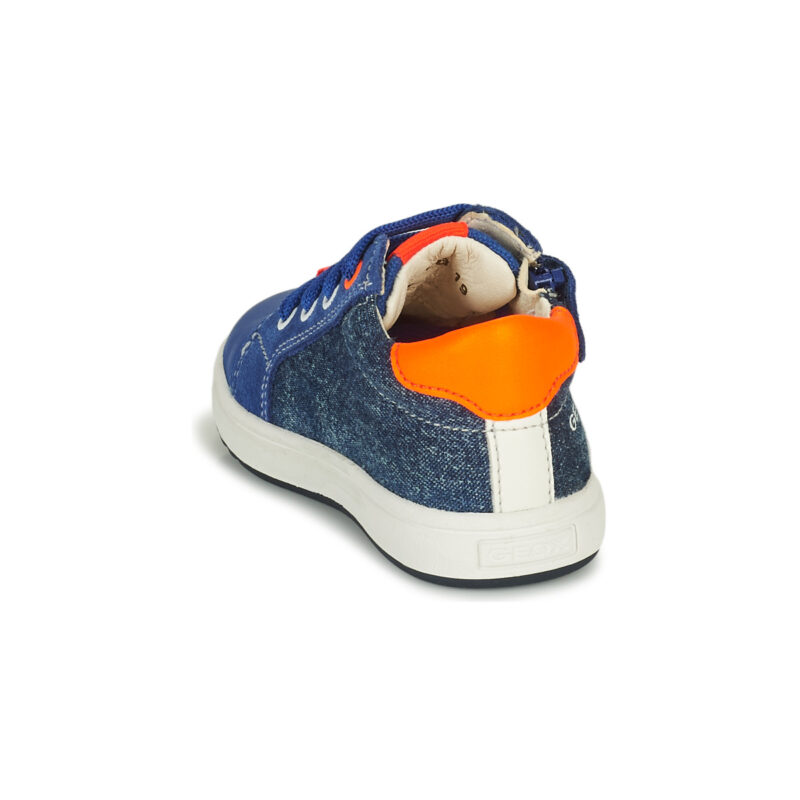 Geox B BIGLIA B. B - NAPPA+DENIM SL Baskets bleues Enfant - 5